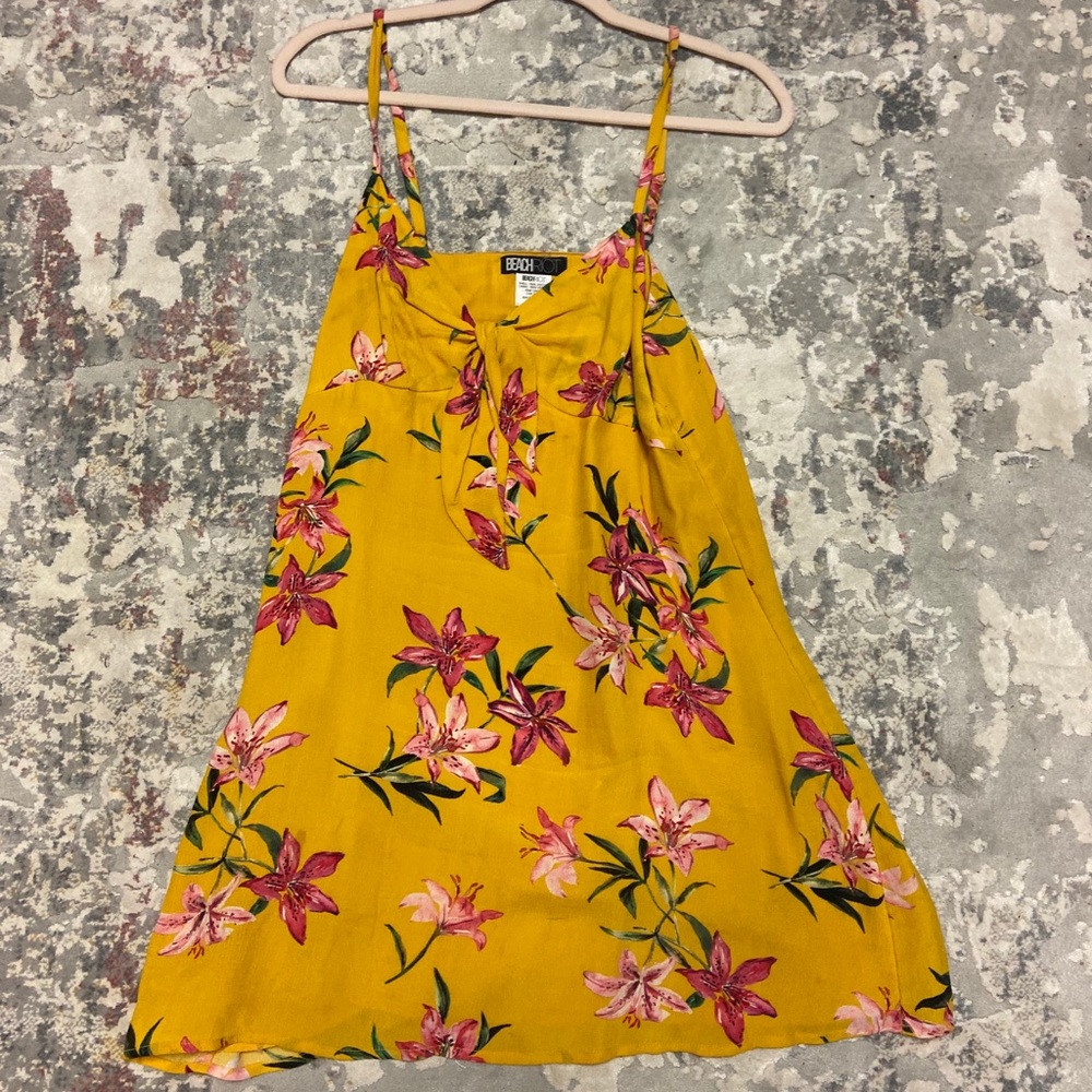 Beach Riot Yellow Floral Mini Dress - Picture 2 of 8